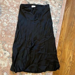 Wilfred free silk midi skirt